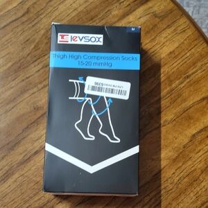 Pink Thigh High Compression Socks